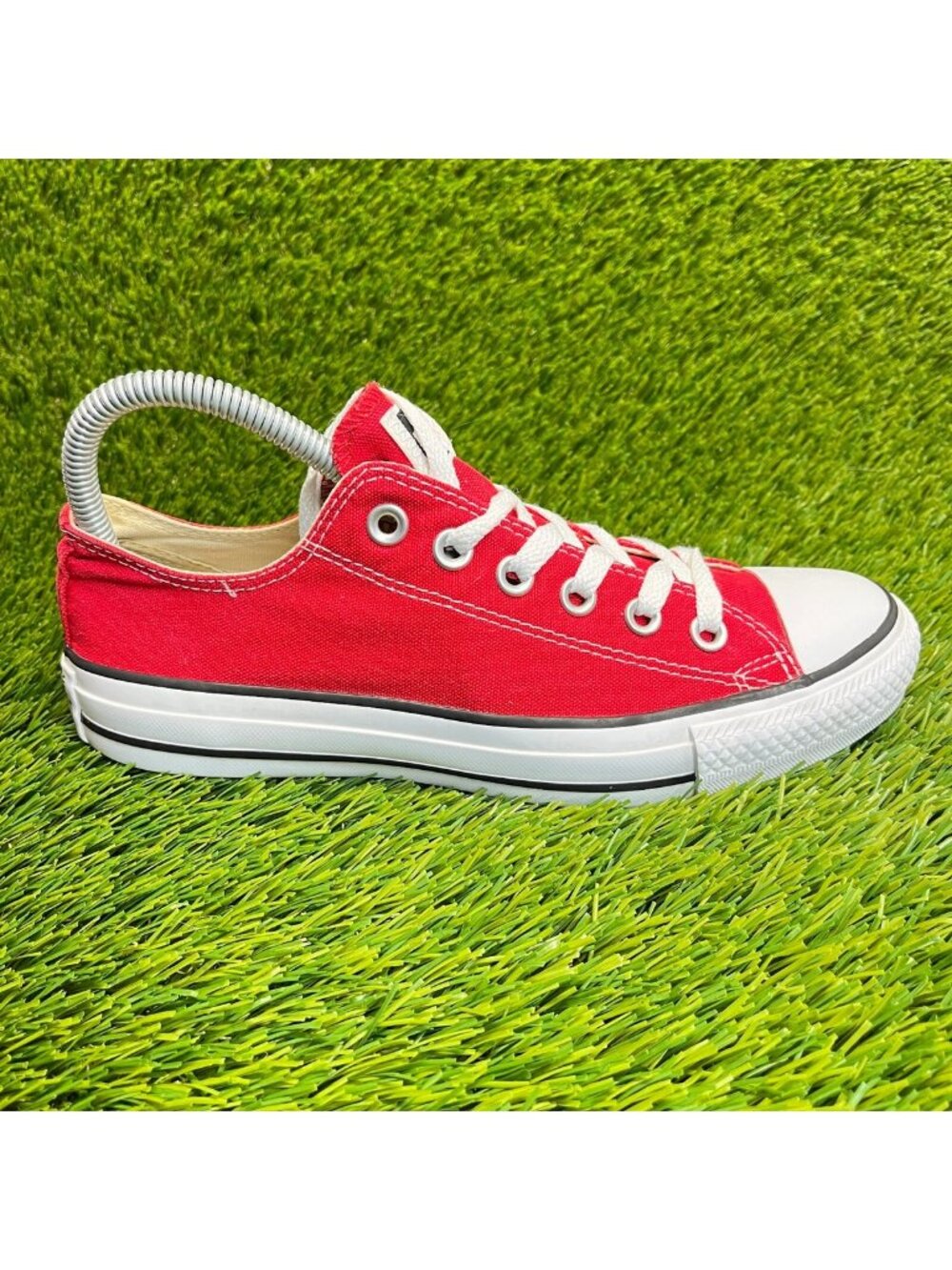 Converse Chuck Taylor All Star OX Womens Size 7 Red Walking Shoes Sneakers